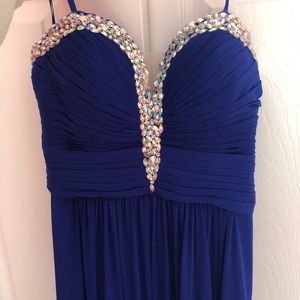 ROYAL BLUE PROM DRESS - NEVER WORN